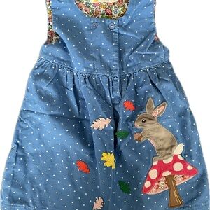 Baby Boden Floral Dress with Blue and Pink